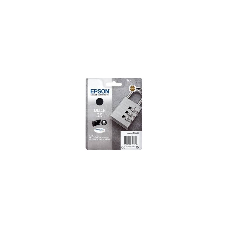 Cartuccia ORIGINALE EPSON C13T35814010 T3481 900 COPIE NERO Workforce Pro WF-4700