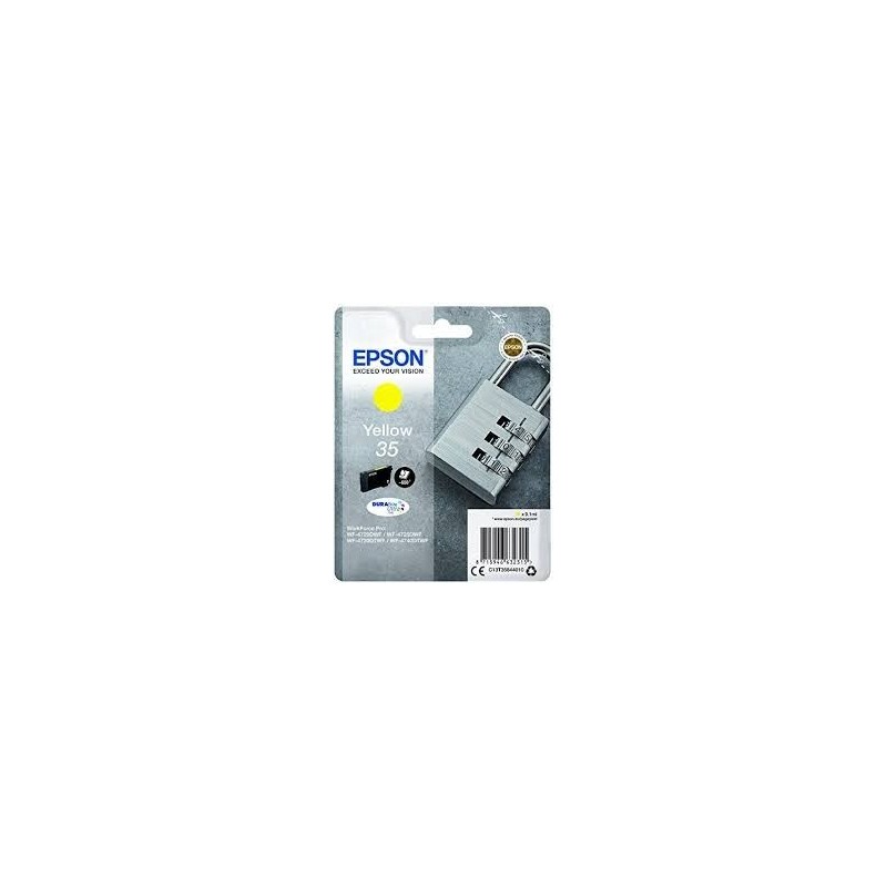 Cartuccia ORIGINALE EPSON 35 c13t35844010 T3484 GIALLO Workforce Pro WF-4700