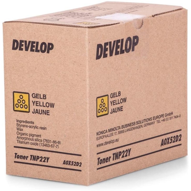 TONER ORIGINALE KONICA MINOLTA A0X5152 TNP22K Bizhub C35 DEVELOP A0X51D2 INEO +35P NERO 6.000 COPIE