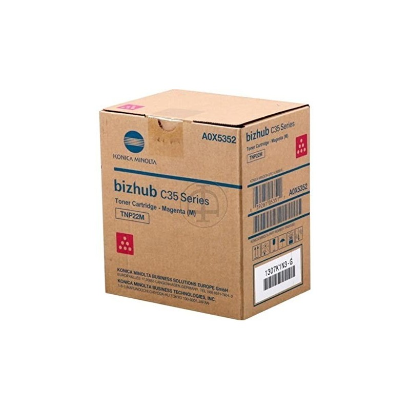 TONER ORIGINALE KONICA MINOLTA A0X5252 TNP22Y Bizhub C35 DEVELOP A0X52D2 INEO +35P CIANO 6.000 COPIE