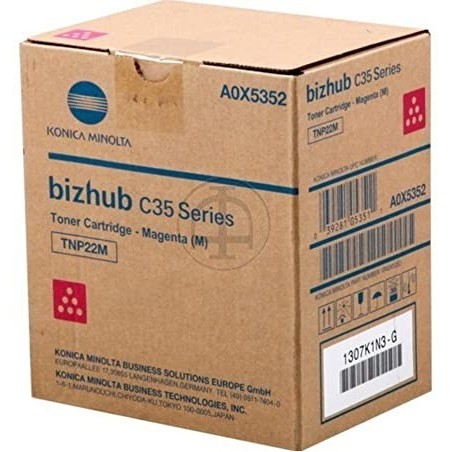 TONER ORIGINALE KONICA MINOLTA A0X5252 TNP22Y Bizhub C35 DEVELOP A0X52D2 INEO +35P CIANO 6.000 COPIE