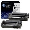 Toner BIPACK ORIGINALE HP Laserjet M3027 MFP NERO Q7551XD 51X