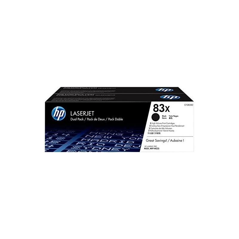 Toner ORIGINALE HP LASERJET CF283X CF283XC 83X NERO 2.2K