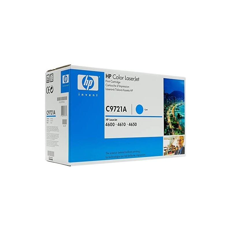 Toner COMPATIBILE HP COLOR LASERJET 4600 / 4610 / 4650 C9721A CIANO