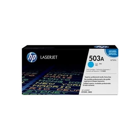 Toner COMPATIBILE HP COLOR LASERJET CP 3505 CIANO Q7581A 
