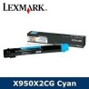 Toner  LEXMARK X950 X950X2CG CIANO 24K