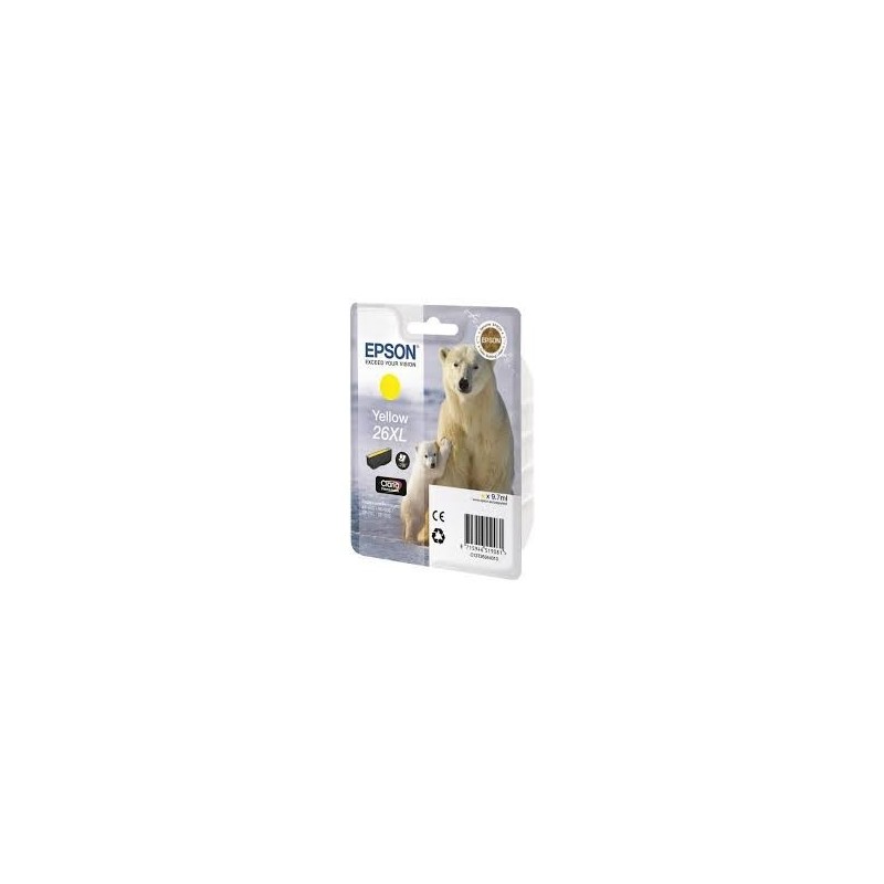 Cartuccia ORIGINALE EPSON Expression Premium XP-600 T2634 26XL GIALLO