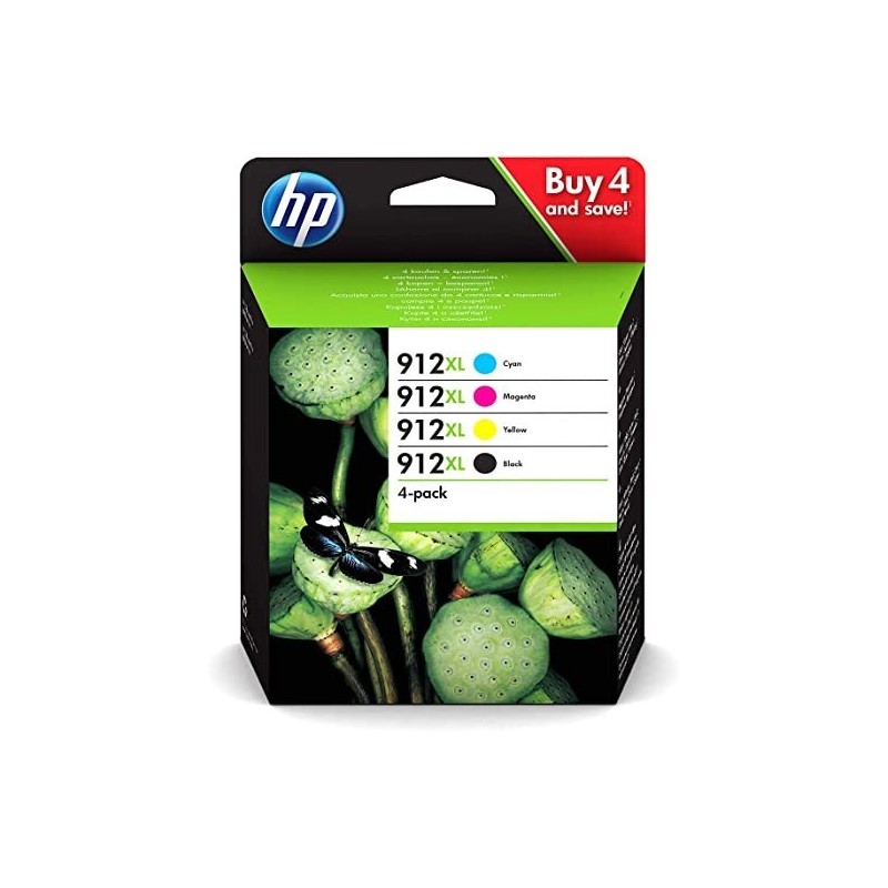 CARTUCCIA ORIGINALE HP 912XL 3YL84AE 912 XL 3YL84A NERO OfficeJet Pro 8022