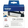 ETICHETTE ADESIVE COMPATIBILI Brother DK22205 DK-22205 30.48mt 62mm senza supporto