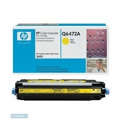 Toner HP COLOR LASERJET 3600 Q6472A GIALLO
