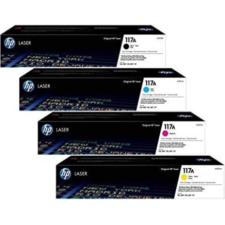 Toner  HP 117A W2071A CIANO Color Laser 150a 700 COPIE CON CHIP