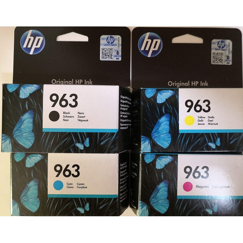 MULTIPACK 4pz CARTUCCIA ORIGINALE HP 963 6ZC70AE OFFICEJET PRO 9010 