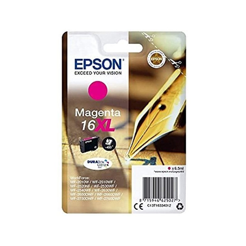 Cartuccia C13T16334012 Epson Workforce WF 2510 T1633 MAGENTA 16XL
