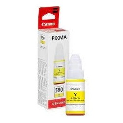 CARTUCCIA FLACONE INCHIOSTRO COMPATIBILE CANON 1606C001 GI-590Y GI590Y GIALLO 70ML 7K PIXMA G1501 