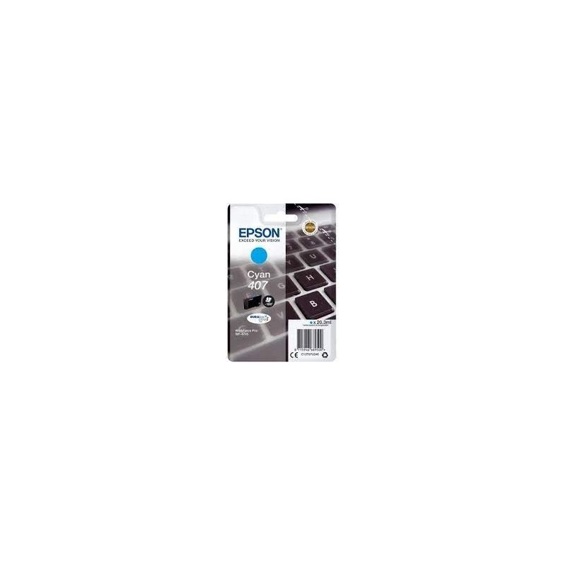 CARTUCCIA INKJET ORIGINALE EPSON 407 407XL C13T07U240 WF4745 CIANO