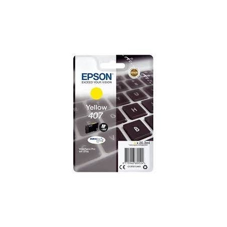 CARTUCCIA INKJET ORIGINALE EPSON 407 407XL C13T07U440 WF4745 GIALLO