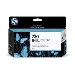 CARTUCCIA INCHIOSTRO ORIGINALE HP 730 P2V65A NERO OPACO DesignJet T1600
