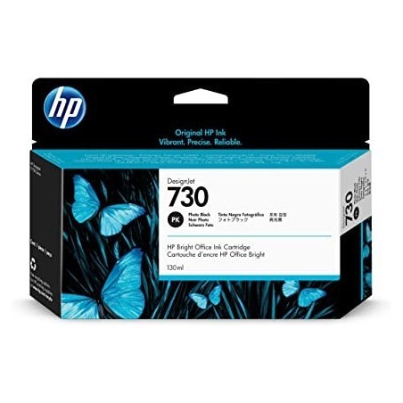 CARTUCCIA INCHIOSTRO ORIGINALE HP 730 P2V67A NERO FOTO DesignJet T1600