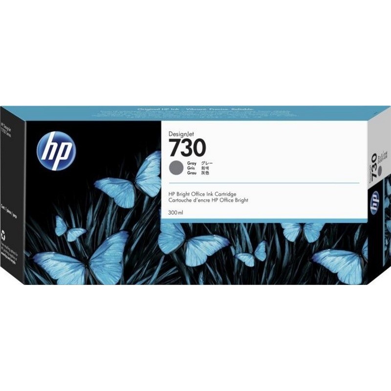 CARTUCCIA INCHIOSTRO ORIGINALE HP 730 P2V72A GRIGIO DesignJet T1600
