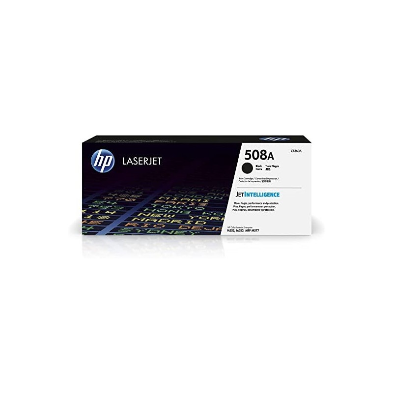 TONER ORIGINALE HP Color LaserJet Enterprise Flow MFP M577 CF360A 508A NERO