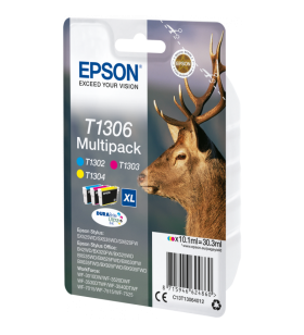 MULTIPACK ORIGINALE EPSON C13T13064012 T1306 CY MA YE
