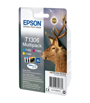 MULTIPACK ORIGINALE EPSON C13T13064012 T1306 CY MA YE
