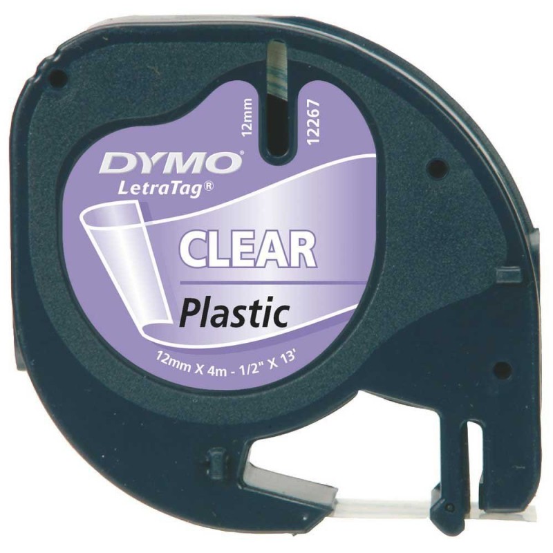 NASTRO ORIGINALE DYMO LETRATAG S0721530 Larghezza 12MM 4MT S0721530 DYR-12267