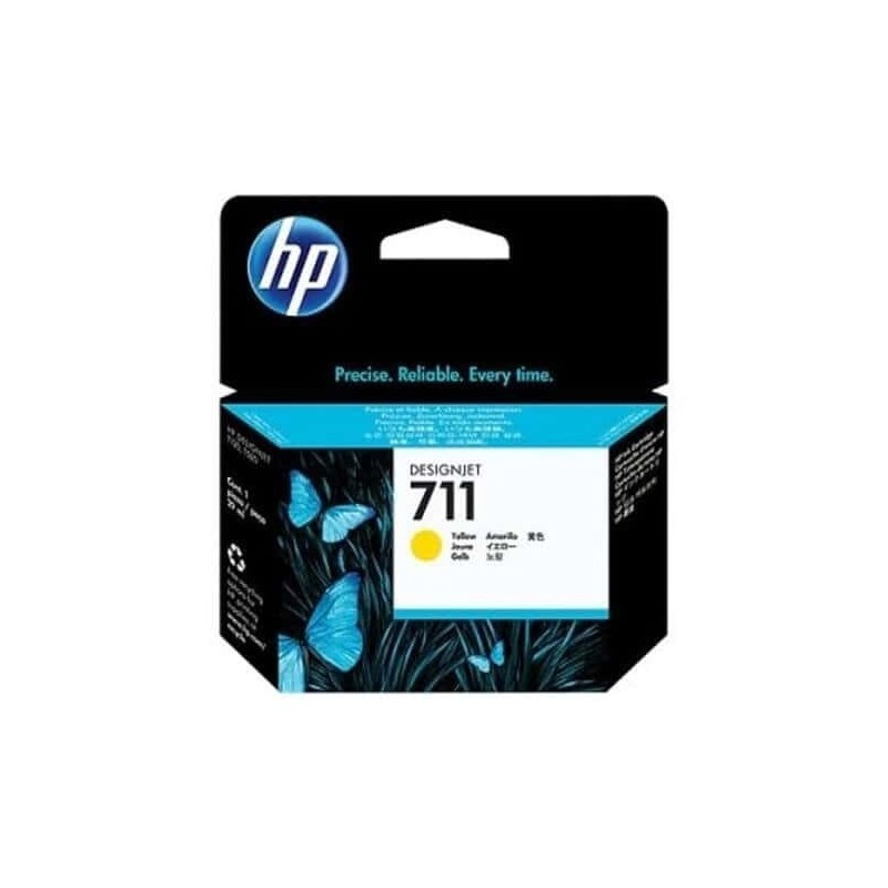 Cartuccia ORIGINALE HP Designjet T120 CZ132A HP 711 GIALLO