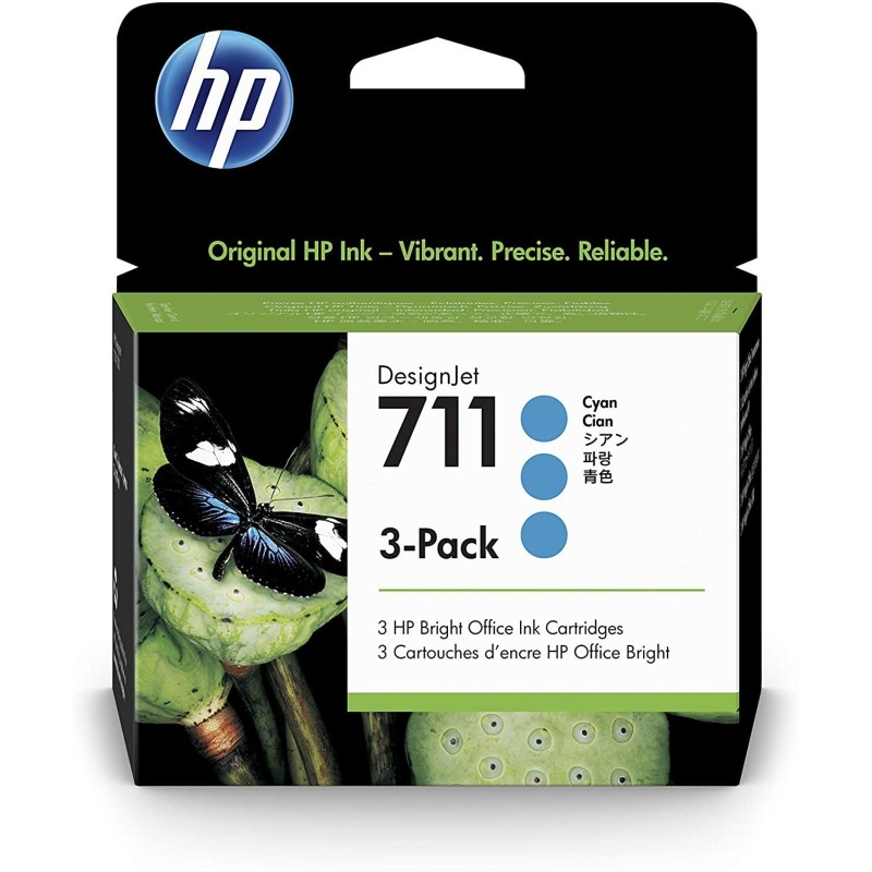 CARTUCCIA ORIGINALE HP Designjet T120 CZ134A HP 711 3PZ CIANO