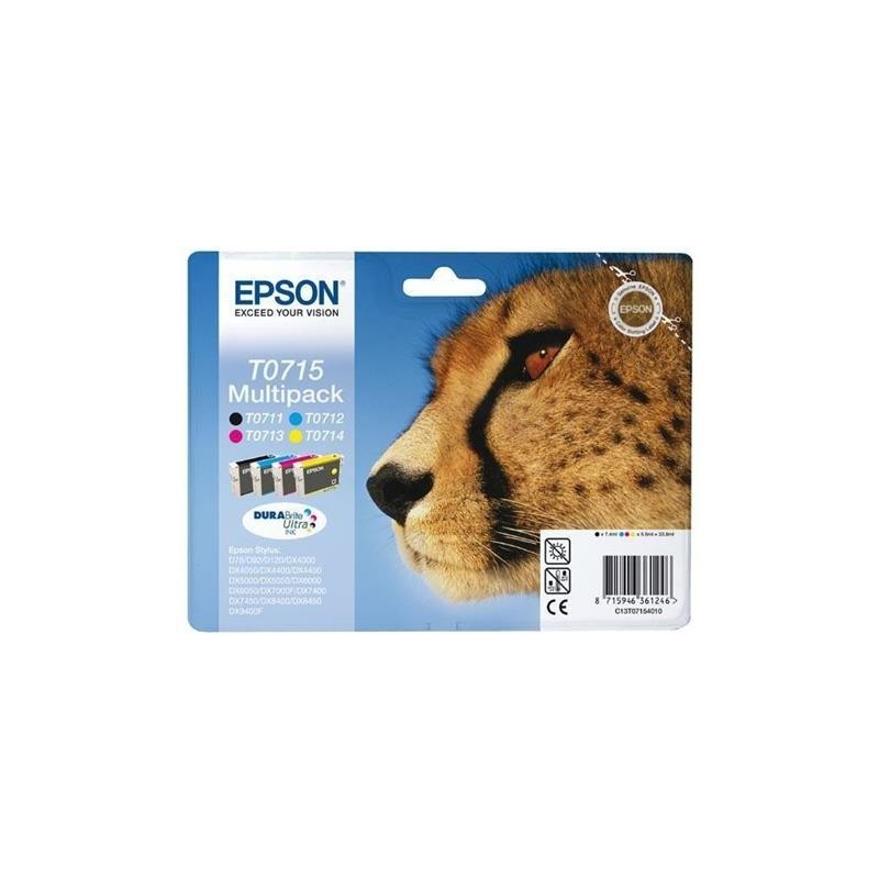 MULTIPACK ORIGINALE 4PZ EPSON STYLUS D78 DX4000 T0715 C13T07154012