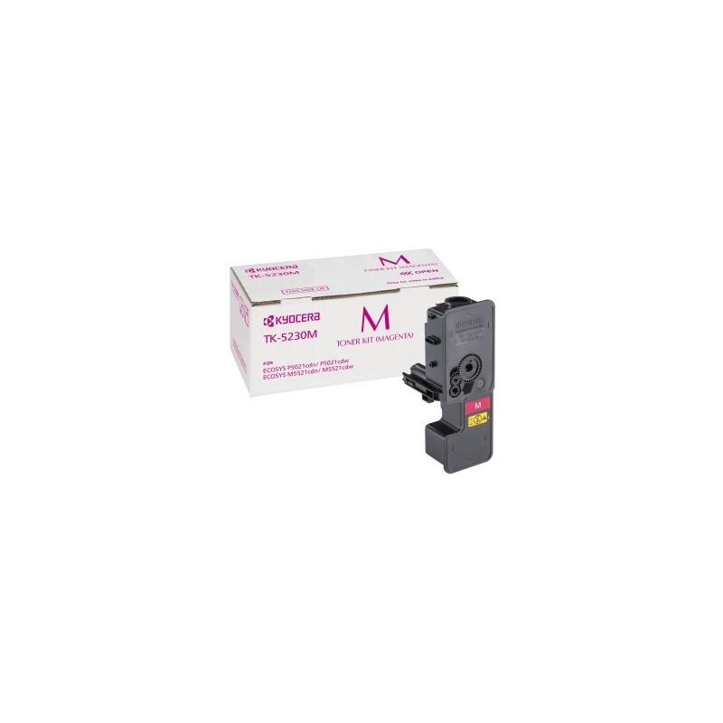 TONER ORIGINALE KYOCERA 1T02R9BNL0 TK-5230M TK5230M MAGENTA Ecosys M5521 2.2K