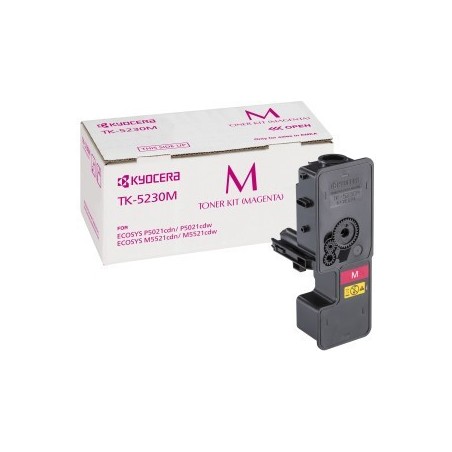 TONER ORIGINALE KYOCERA 1T02R9BNL0 TK-5230M TK5230M MAGENTA Ecosys M5521 2.2K