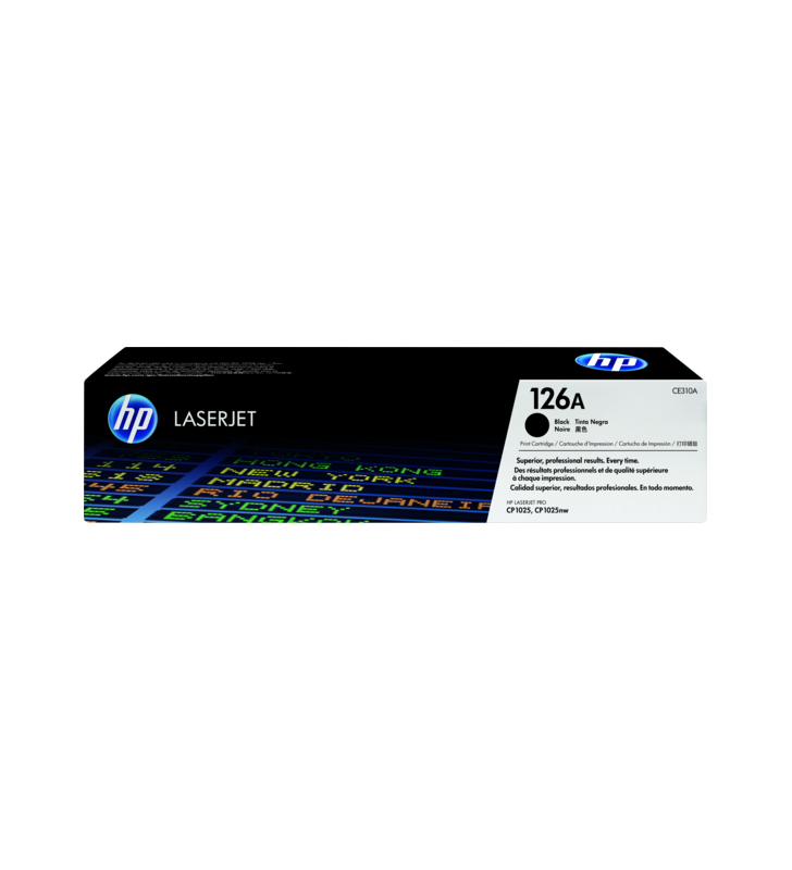 BIPACK TONER ORIGINALE HP COLOR LASERJET CP1025 PRO100 M175 CE310AD 126A NERO