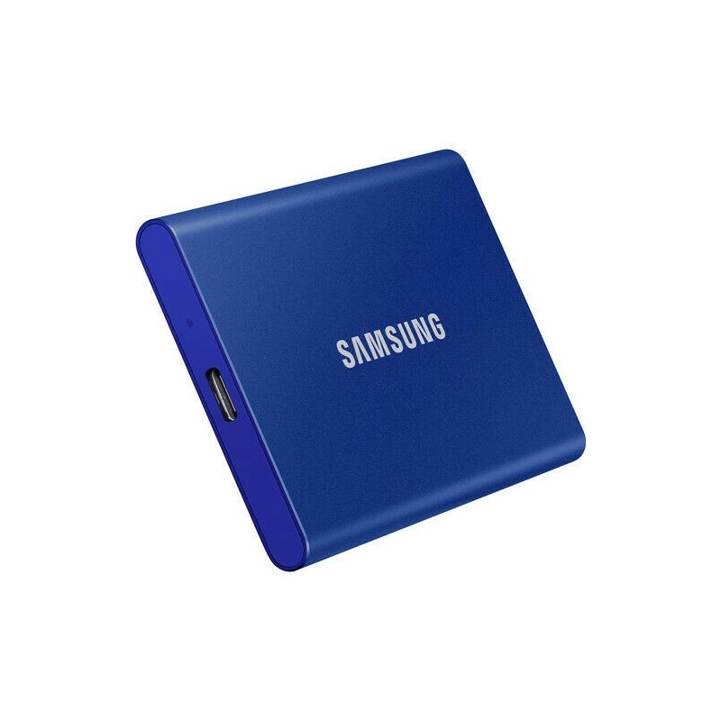 Disco rigido SSD esterno Samsung T7 2TB PCIe NVMe USB 3.2 Colore BLU MU-PC2T0H/WW