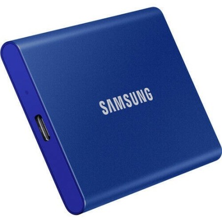Disco rigido SSD esterno Samsung T7 2TB PCIe NVMe USB 3.2 Colore BLU MU-PC2T0H/WW