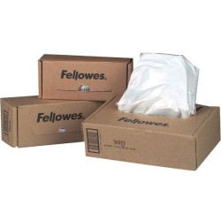 Confezione da 100 sacchetti per rifiuti Fellowes per Trituratori/DistruggiDocumenti 30-35litri - 36053