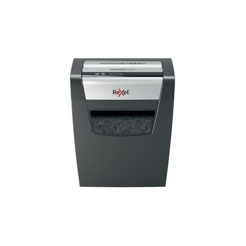 Rexel Momentum X410 Distruggidocumenti manuale con taglio coriandoli - Distrugge fino a 10 fogli 23L