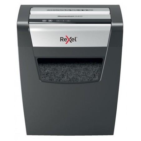 Rexel Momentum X410 Distruggidocumenti manuale con taglio coriandoli - Distrugge fino a 10 fogli 23L