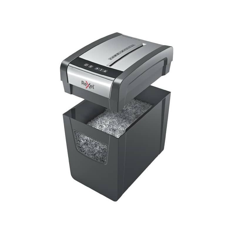 Rexel Momentum X410-SL Distruggidocumenti manuale con taglio coriandoli Slimline Distrugge fino a 10 fogli 23L